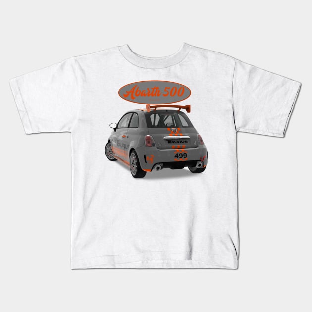 ABARTH 500 499 Back Kids T-Shirt by PjesusArt